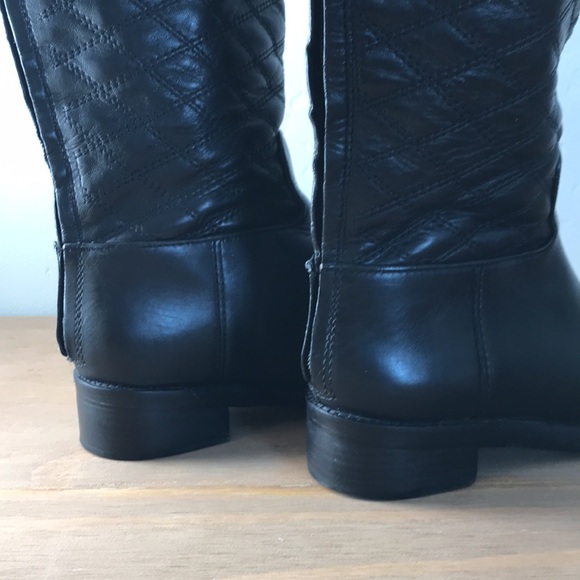 Tory Burch Claremont Tall Boot - Quilted Black 6.5 - Picture 6 of 10